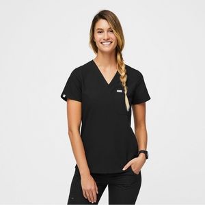 Figs Catarina™ One-Pocket Scrub Top, black